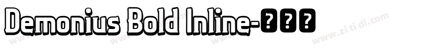Demonius Bold Inline字体转换